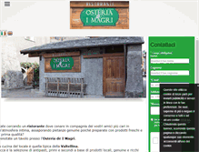 Tablet Screenshot of osteriadeimagri.com